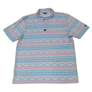 Bad Birdie Aztec Golf Polo Shirt Men's Size XL